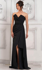 Marsoni by Colors MV1304 - Strapless Draped Evening Dress - designer prom dress at Silhouette Dresses