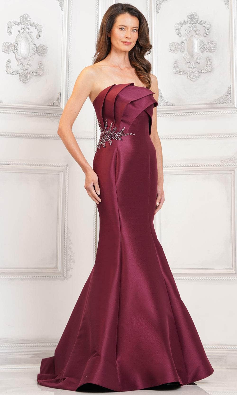 Marsoni by Colors MV1308 - Straight-Across Mermaid Formal Gown - designer prom dress at Silhouette Dresses