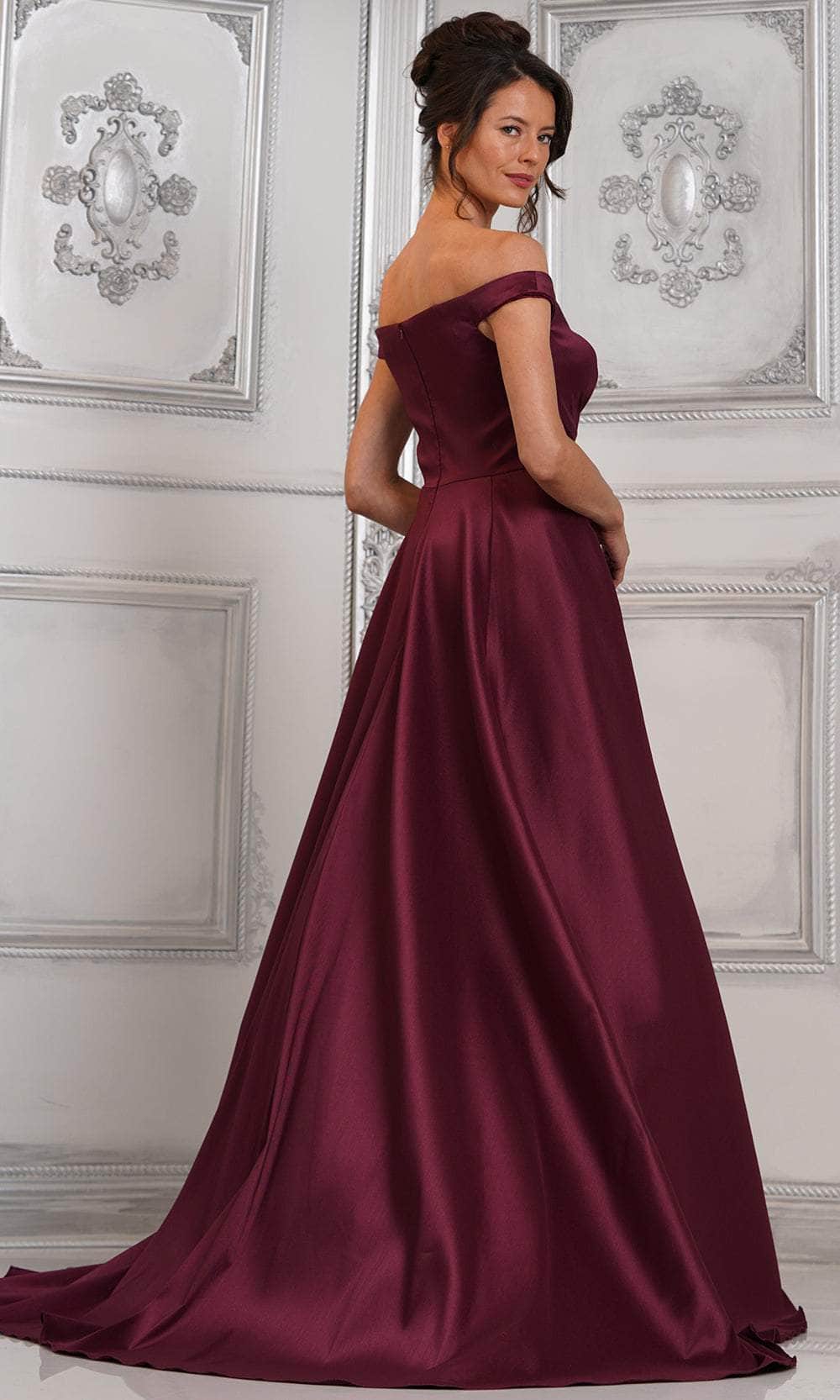 Marsoni by Colors MV1310 - Ruched Bodice Overskirt Formal Gown - detail view