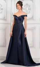 Marsoni by Colors MV1310 - Ruched Bodice Overskirt Formal Gown - view 4