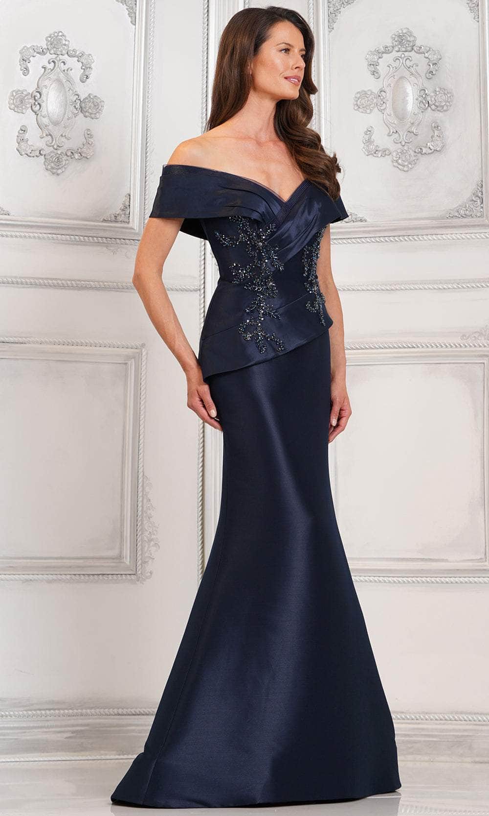 Marsoni by Colors MV1312 - Off Shoulder Mermaid Formal Gown - view 4