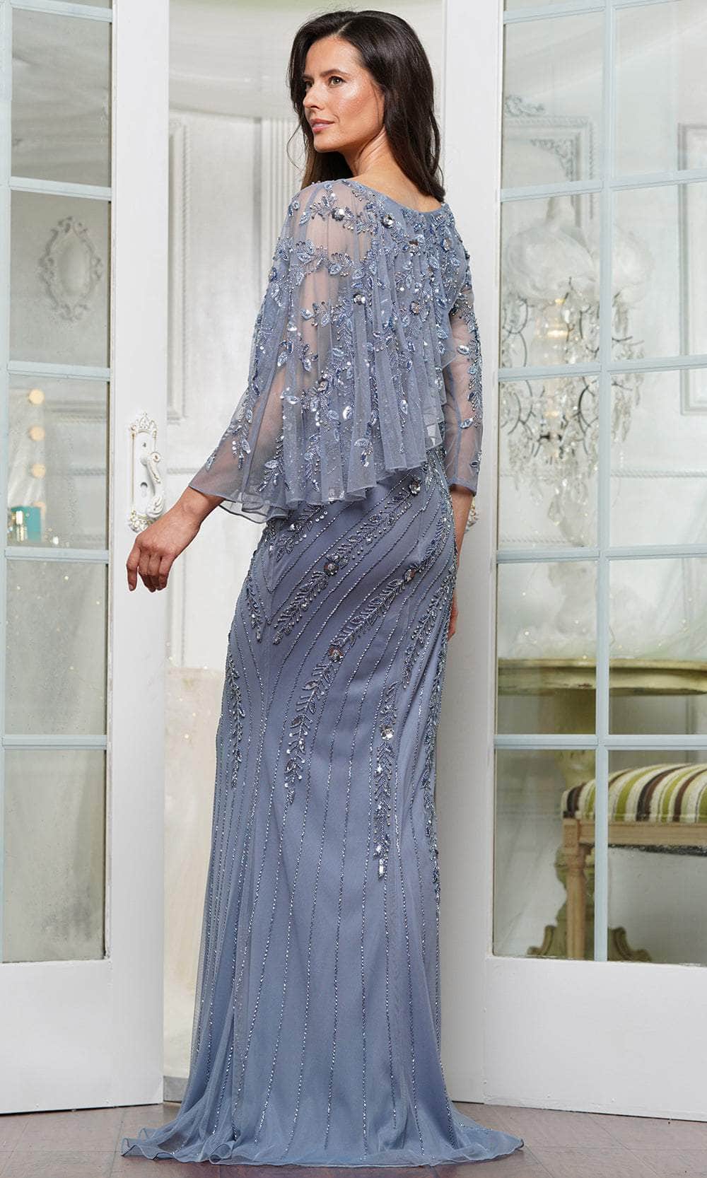 Marsoni by Colors MV1343 - Rhinestone Embellished Column Evening Gown - view 4