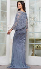 Marsoni by Colors MV1343 - Rhinestone Embellished Column Evening Gown - view 4