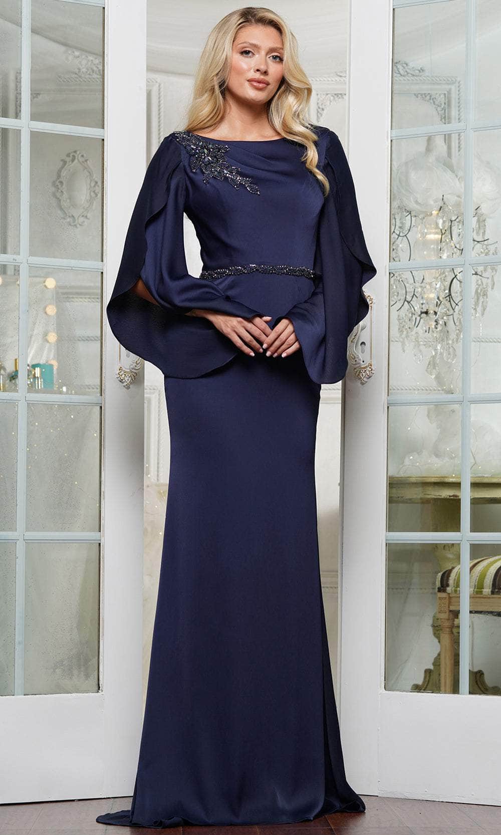 Marsoni by Colors MV1348 - Crystal and Beaded Embellished Evening Gown - view 4