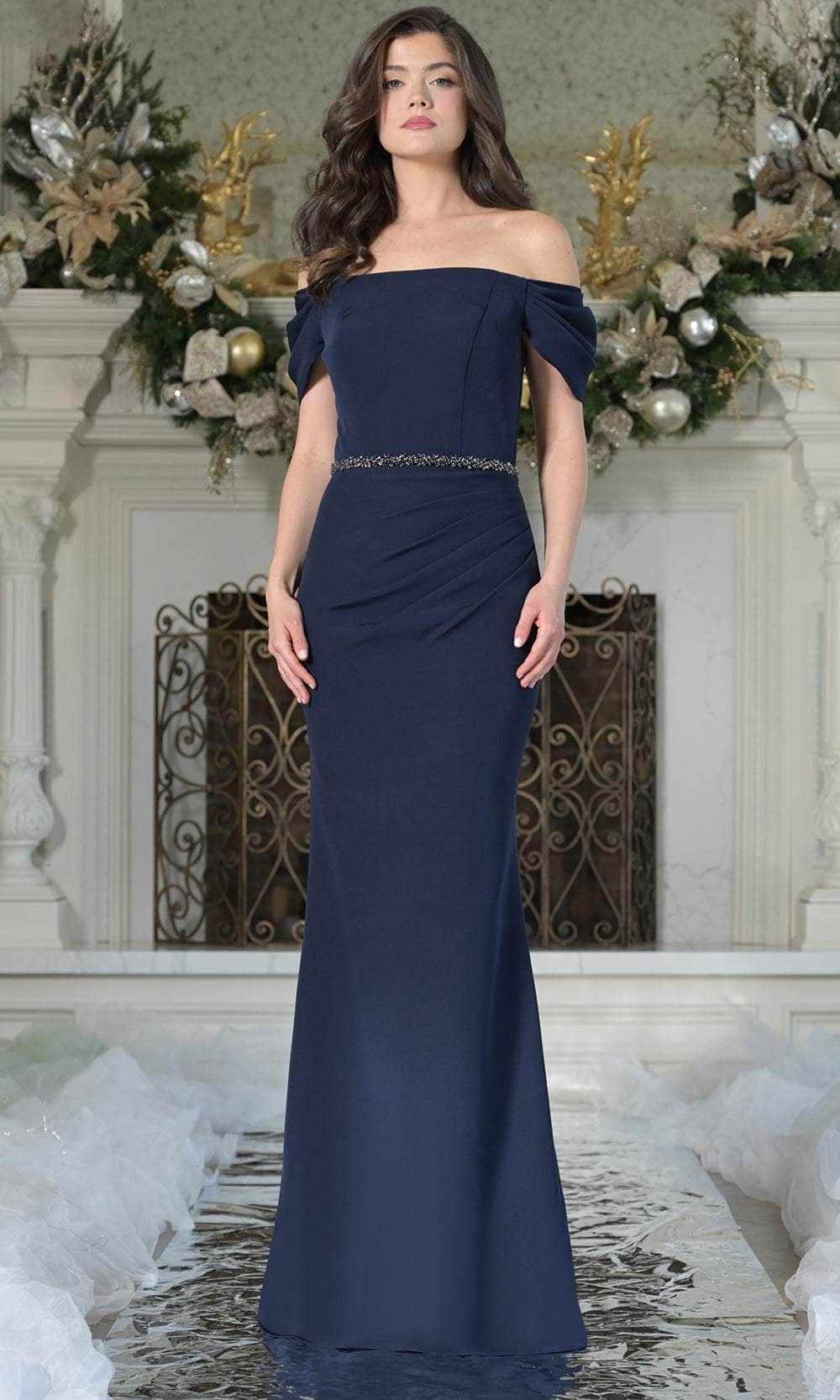 Marsoni by Colors MV1352 - Beaded Waist Long Formal Dress - view 4