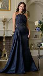 Marsoni by Colors MV1356 - Strapless Gown with Beaded Waist