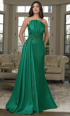 Marsoni by Colors MV1356 - Strapless Gown with Beaded Waist - designer mother of the bride dress at Silhouette Dresses