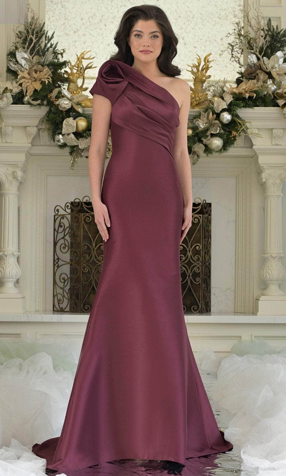Marsoni by Colors MV1358 - Ruched Bodice One Shoulder Gown - view 5