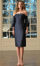 Marsoni by Colors MV1370 - Fitted Off Shoulder Cocktail Dress - view 5