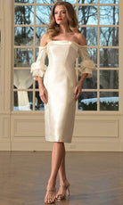 Marsoni by Colors MV1370 - Fitted Off Shoulder Cocktail Dress - view 4