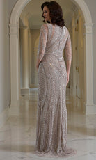 Marsoni by Colors MV1380 - Beaded Embellished Long Sheath Gown - Silhouette Dresses