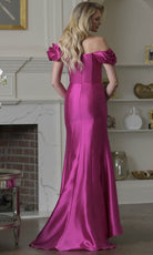 Marsoni by Colors MV1407 - Off Shoulder Draped Mermaid Dress