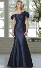 Marsoni by Colors MV1407 - Off Shoulder Draped Mermaid Dress