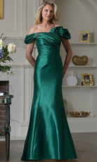 Marsoni by Colors MV1407 - Off Shoulder Draped Mermaid Dress