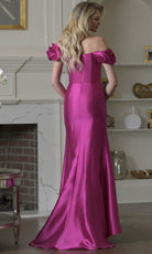 Marsoni by Colors MV1407 - Off Shoulder Draped Mermaid Dress - Silhouette Dresses
