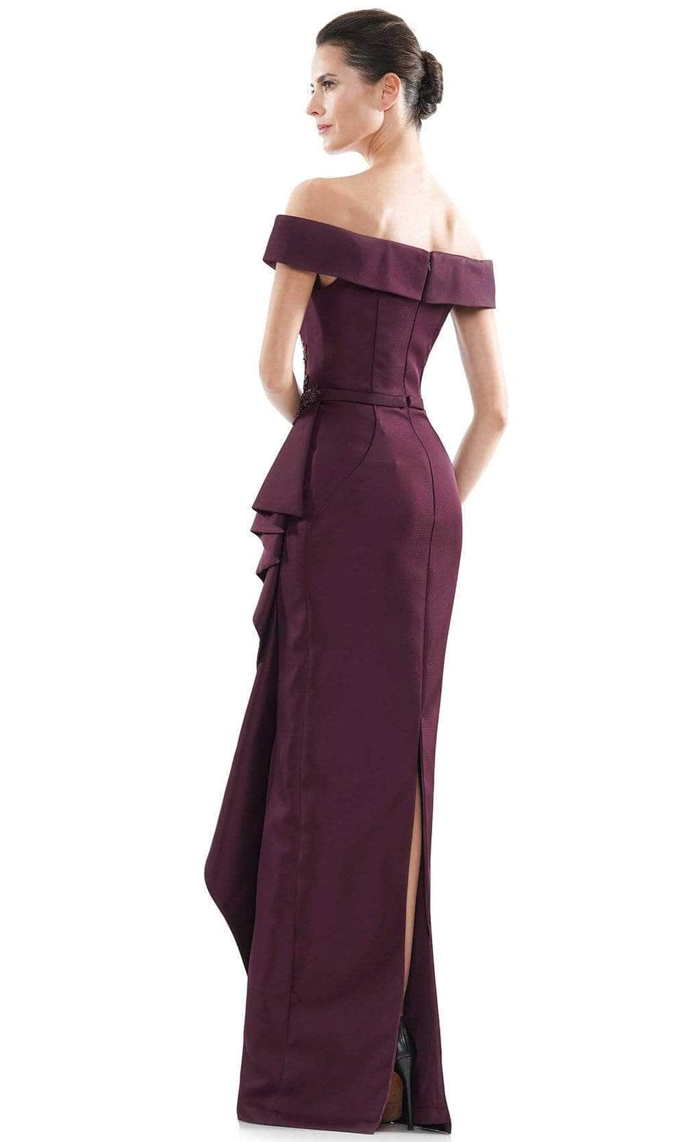 Marsoni by Colors - Ruffle Sheath Evening Dress MV1087 - view 6
