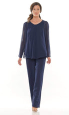 Marsoni by Colors - M304 Long Sleeves Jacket Pantsuit