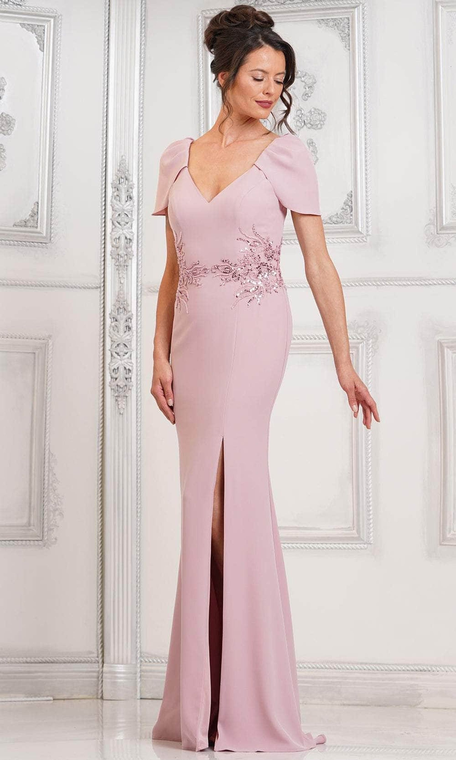Marsoni MV1297 - Tulip Sleeve Evening Gown