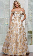 Marsoni MV1324 - Sweetheart Jacquard Gown Clearance Sale - designer mother of the bride dress at Silhouette Dresses