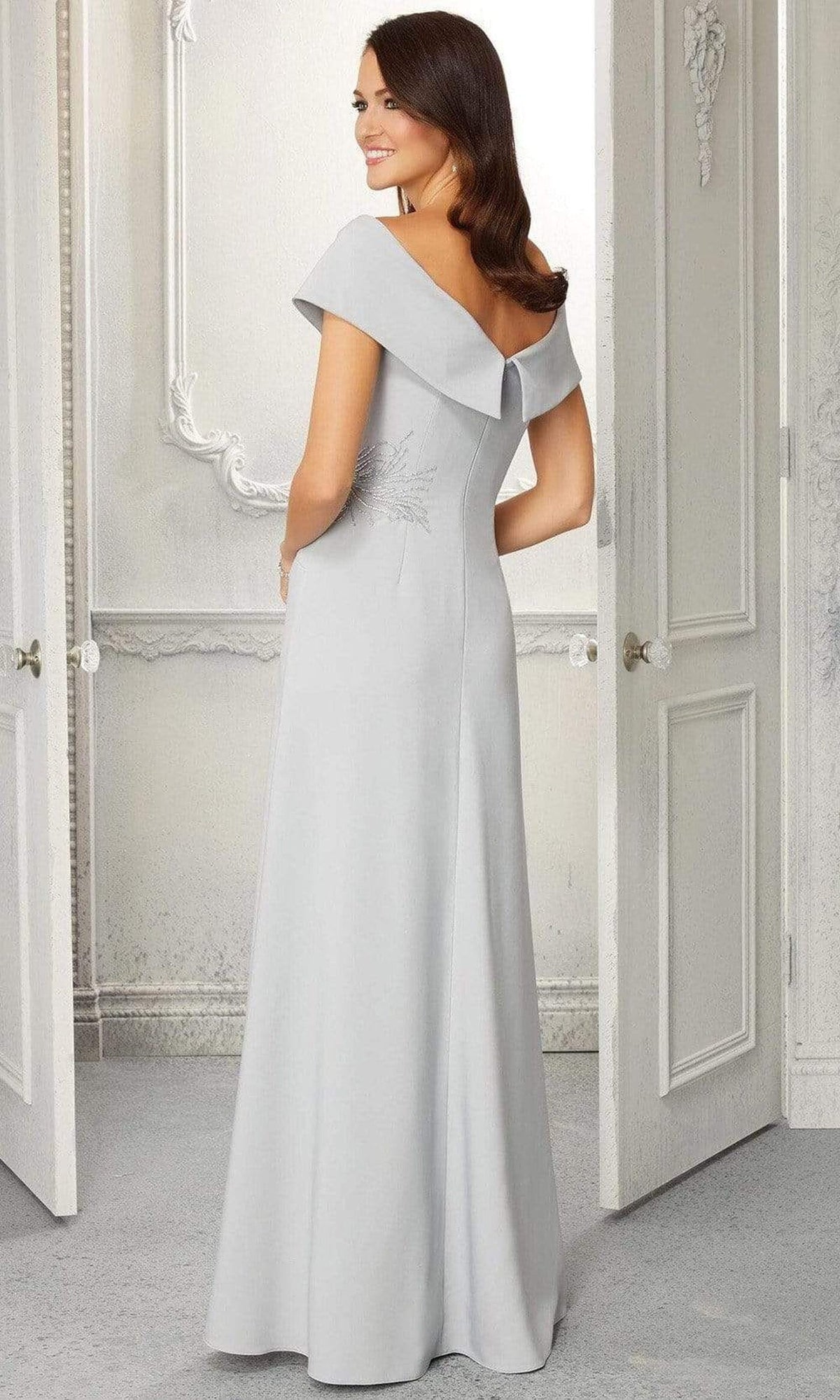 MGNY By Mori Lee - 72406 Off Shoulder A-Line Evening Dress