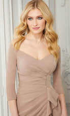 MGNY By Mori Lee - 72424 Off Shoulder Fit And Flare Evening Dress