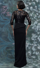 MGNY By Mori Lee 2070008 - Scalloped Jewel Neck Column Gown