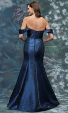 MGNY By Mori Lee 2070009 - Metallic Jacquard Mermaid Formal Gown