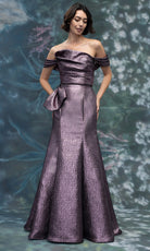 MGNY By Mori Lee 2070009 - Metallic Jacquard Mermaid Formal Gown