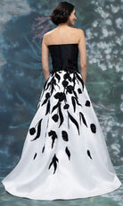 MGNY By Mori Lee 2070011 - Straight Neck Beaded Floral Applique Gown