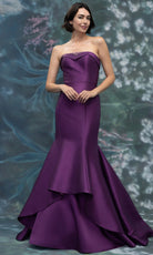 MGNY By Mori Lee 2070012 - Tiered Mermaid Skirt Mikado Formal Gown