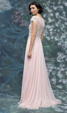 MGNY By Mori Lee 2070022 - Illusion Neck Embellished A-Line Gown