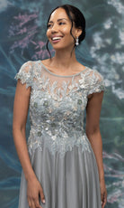 MGNY By Mori Lee 2070022 - Illusion Neck Embellished A-Line Gown