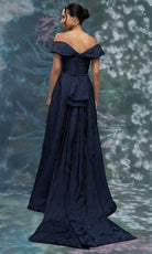MGNY By Mori Lee 2070029 - Floral Texture A-Line Gown with Beaded Belt
