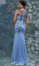 MGNY By Mori Lee 2070032 - Beaded Floral Illusion Jewel Formal Gown