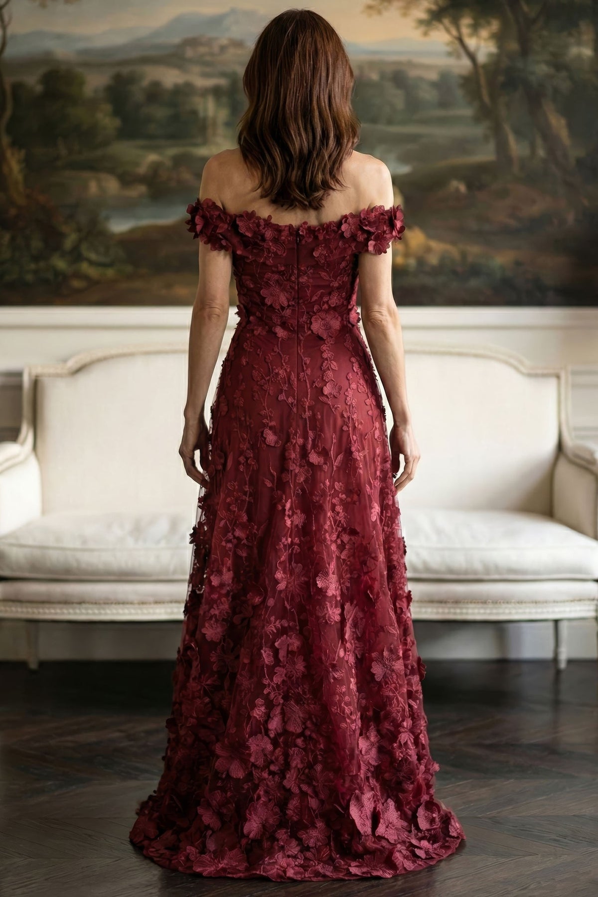 MGNY By Mori Lee 2070062 - Floral Embroidered A-Line Evening Gown