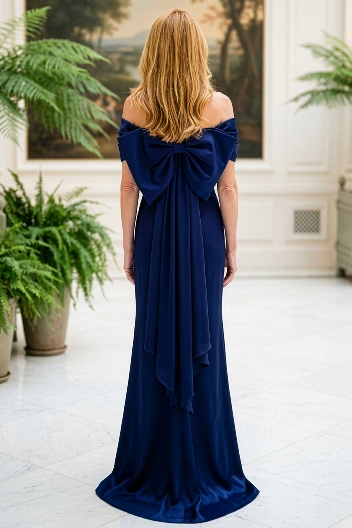 MGNY By Mori Lee 2070042 - Beaded Brooch Off Shoulder Evening Gown