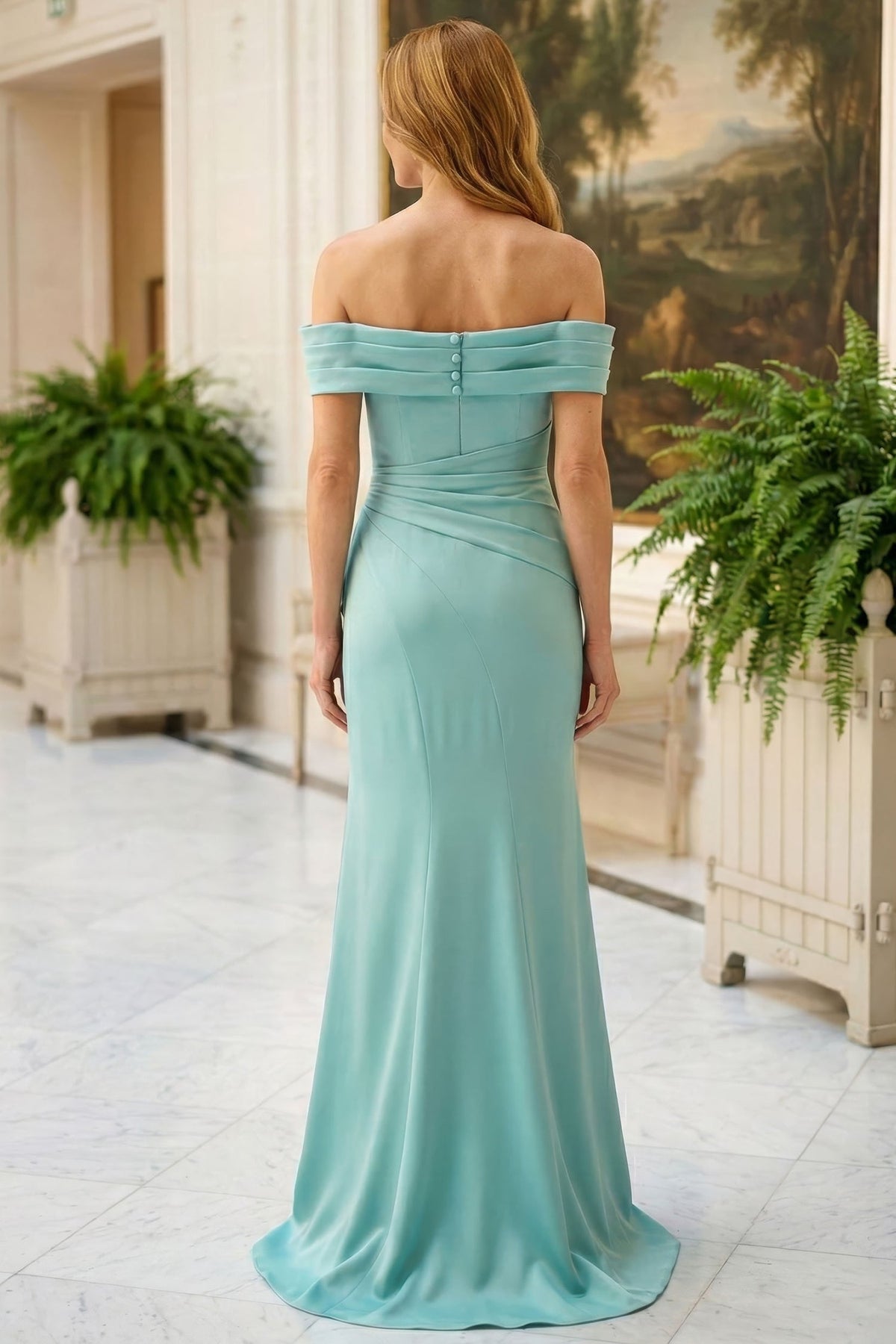 MGNY By Mori Lee 2070046 - Cascading Ruffle Sheath Long Evening Gown