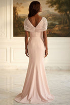 MGNY By Mori Lee 2070048 - Beaded Cap Sleeve Sheath Evening Gown