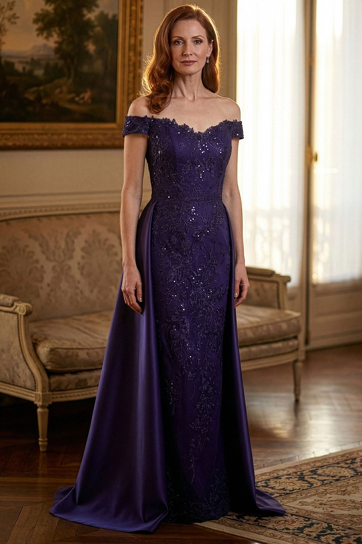 MGNY By Mori Lee 2070056 - Sweetheart Mikado Overskirt Evening Gown