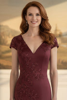 MGNY By Mori Lee 2070061 - Beaded Lace Mermaid Evening Gown