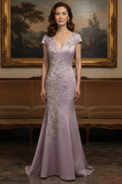 MGNY By Mori Lee 2070061 - Beaded Lace Mermaid Evening Gown