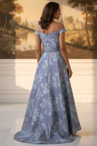 MGNY By Mori Lee 2070064 - Floral Brocade A-Line Evening Gown