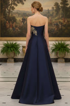 MGNY By Mori Lee 2070066 - Straight Neck Beaded Applique Evening Gown