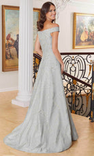 MGNY By Mori Lee 72712 - Feather Embossed Pattern A-line Gown