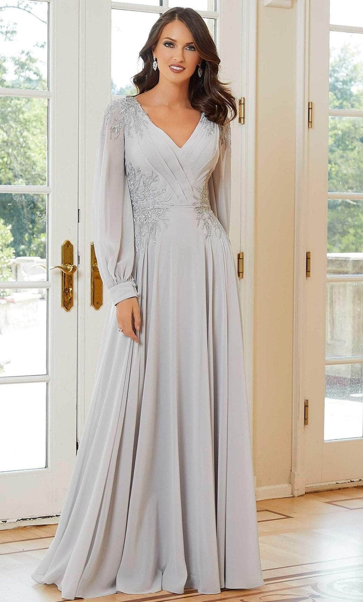 MGNY By Mori Lee 72717 - Bishop Sleeved Formal Dress