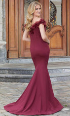 MGNY By Mori Lee 72732 - Crepe Trumpet Off Shoulder Dress