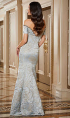 MGNY By Mori Lee 72806 - Brocade Off Shoulder Evening Gown