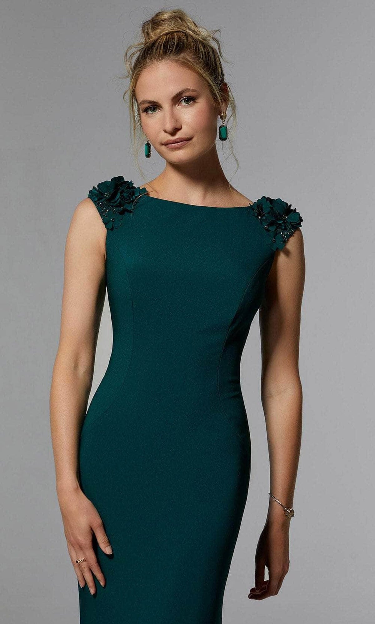 MGNY By Mori Lee 72920 - Applique Cap Sleeve Evening Dress