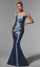 MGNY By Mori Lee 72925 - Bejeweled Satin Evening Gown