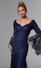 MGNY By Mori Lee 72930 - Allover Lace Evening Dress